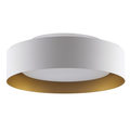 Bromi Design Lynch White and Gold Flush Mount Ceiling Light B4106G